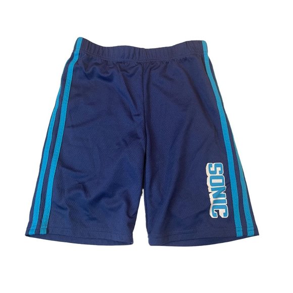 Sonic The Hedgehog Boys Active Casual Shorts SP2242875SXB Side Stripes Blue 10 - Picture 1 of 9